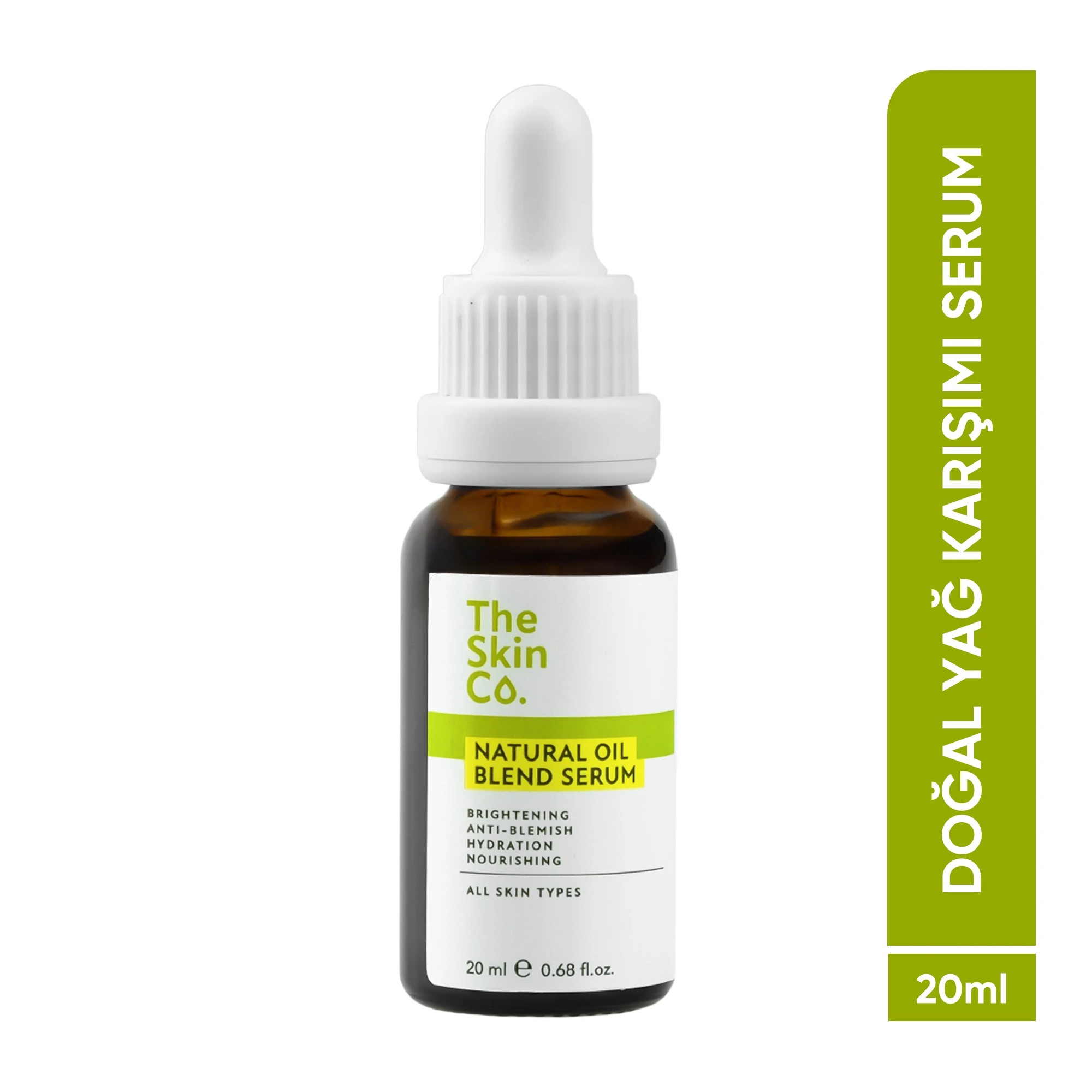 The Skin Co. %99,9 Doğal Yağ Karışımı Yoğun Nemlendirici & Aydınlatıcı Yüz Serumu 20 ml