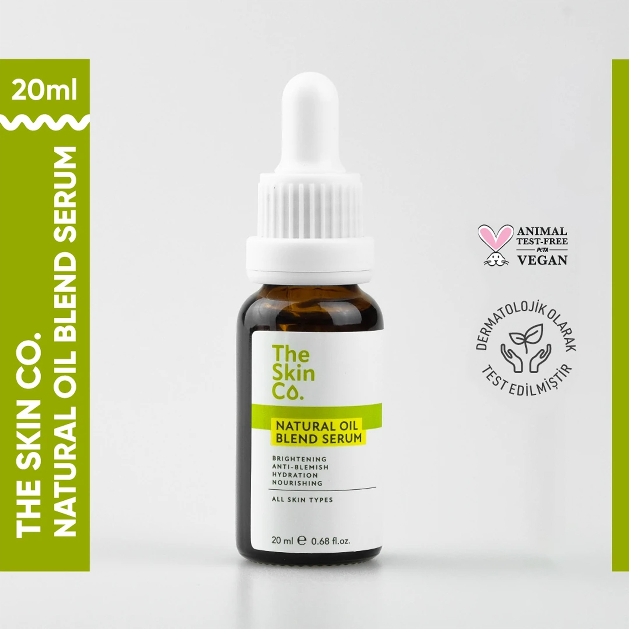 The Skin Co. %99,9 Doğal Yağ Karışımı Yoğun Nemlendirici & Aydınlatıcı Yüz Serumu 20 ml