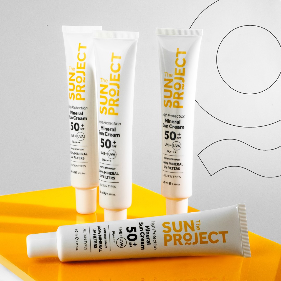The Sun Project Yüksek Korumalı Aydınlatıcı%100 Mineral Güneş Kremi High Protection Mineral Sun Cream 50+ SPF PA++++ 40 ml