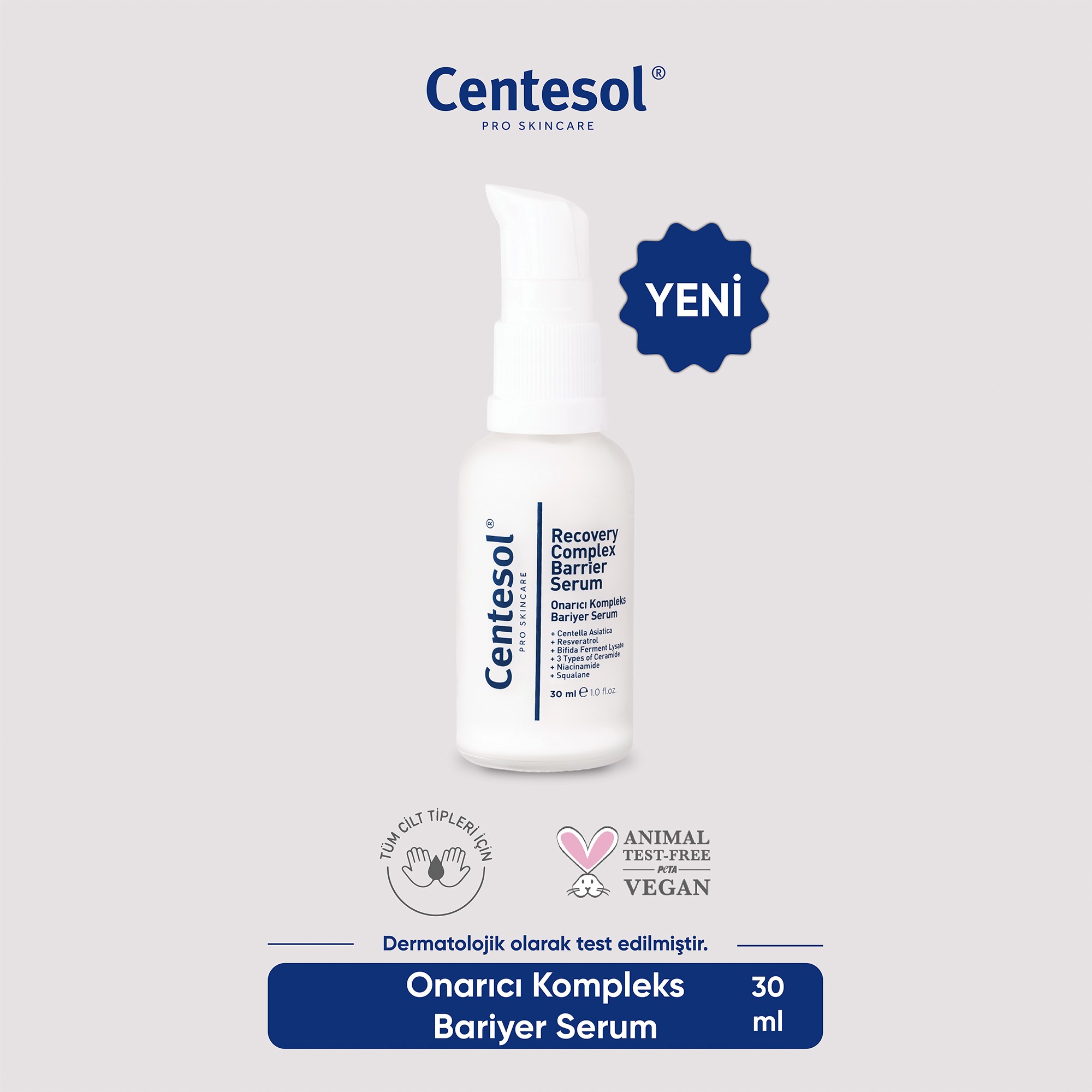 Centesol Onarıcı Kompleks Bariyer Serum Recovery Complex Barrier Serum 30 ml