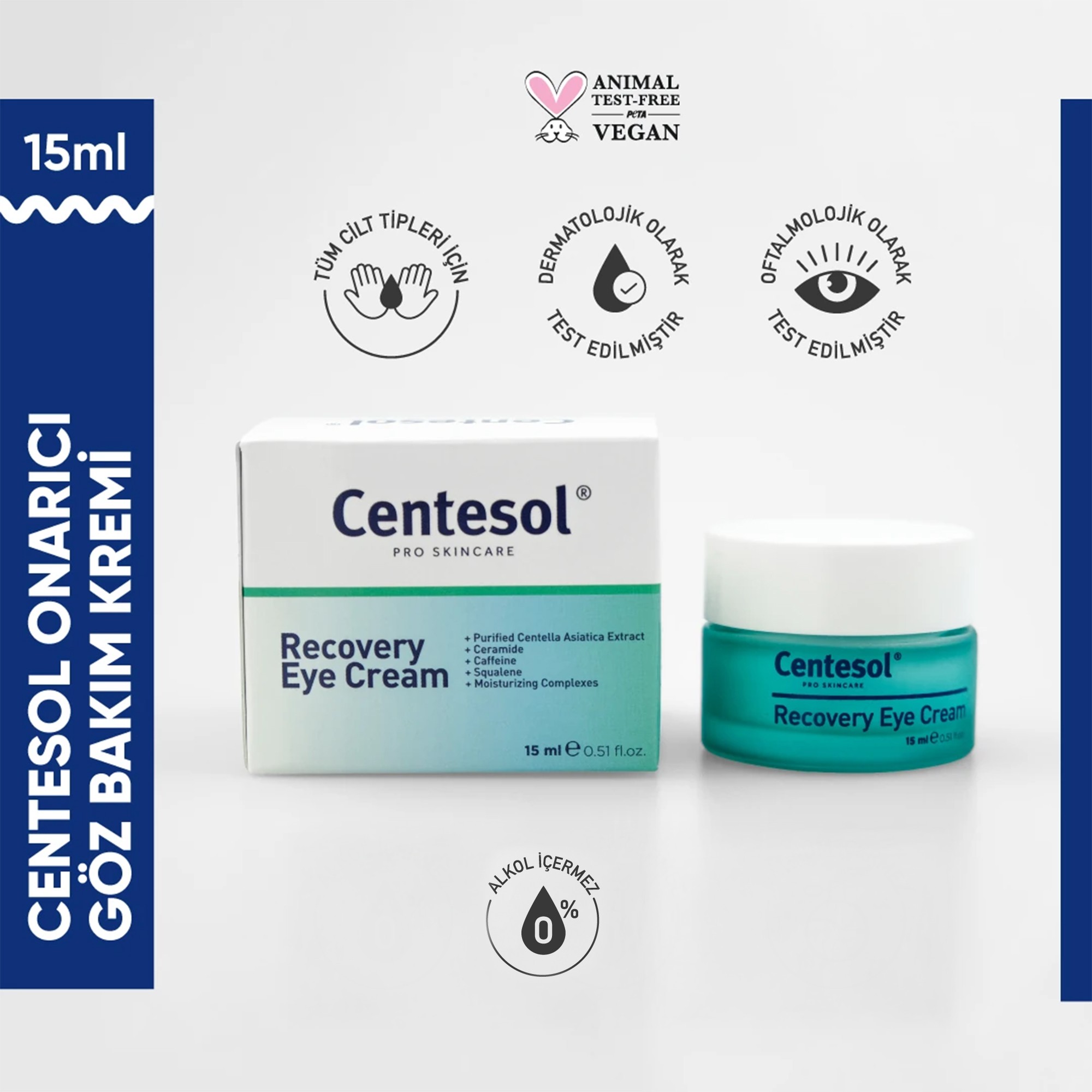 Centesol Onarıcı Göz Bakım Kremi Recovery Eye Cream 15 ml