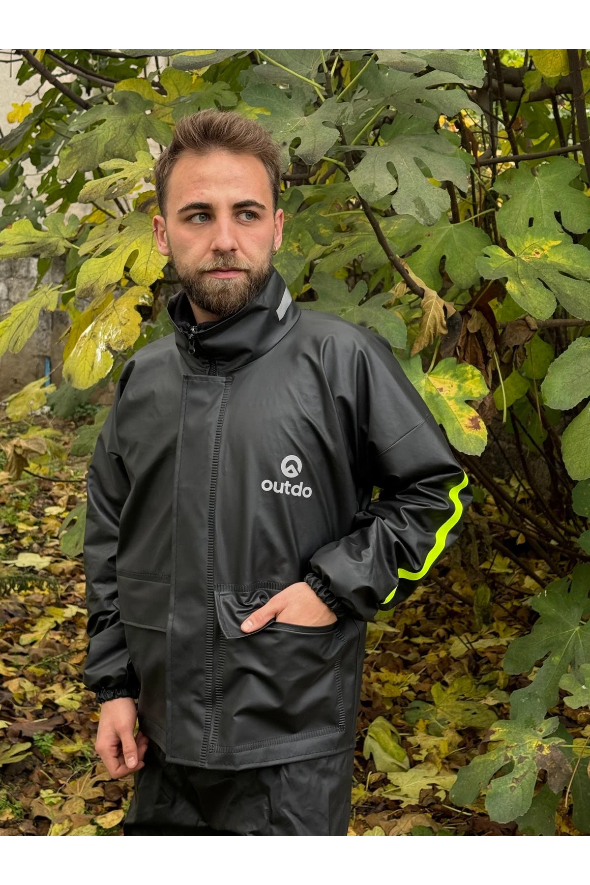 Motorcu Yağmurluk "Cepli" Alt Üst Takım