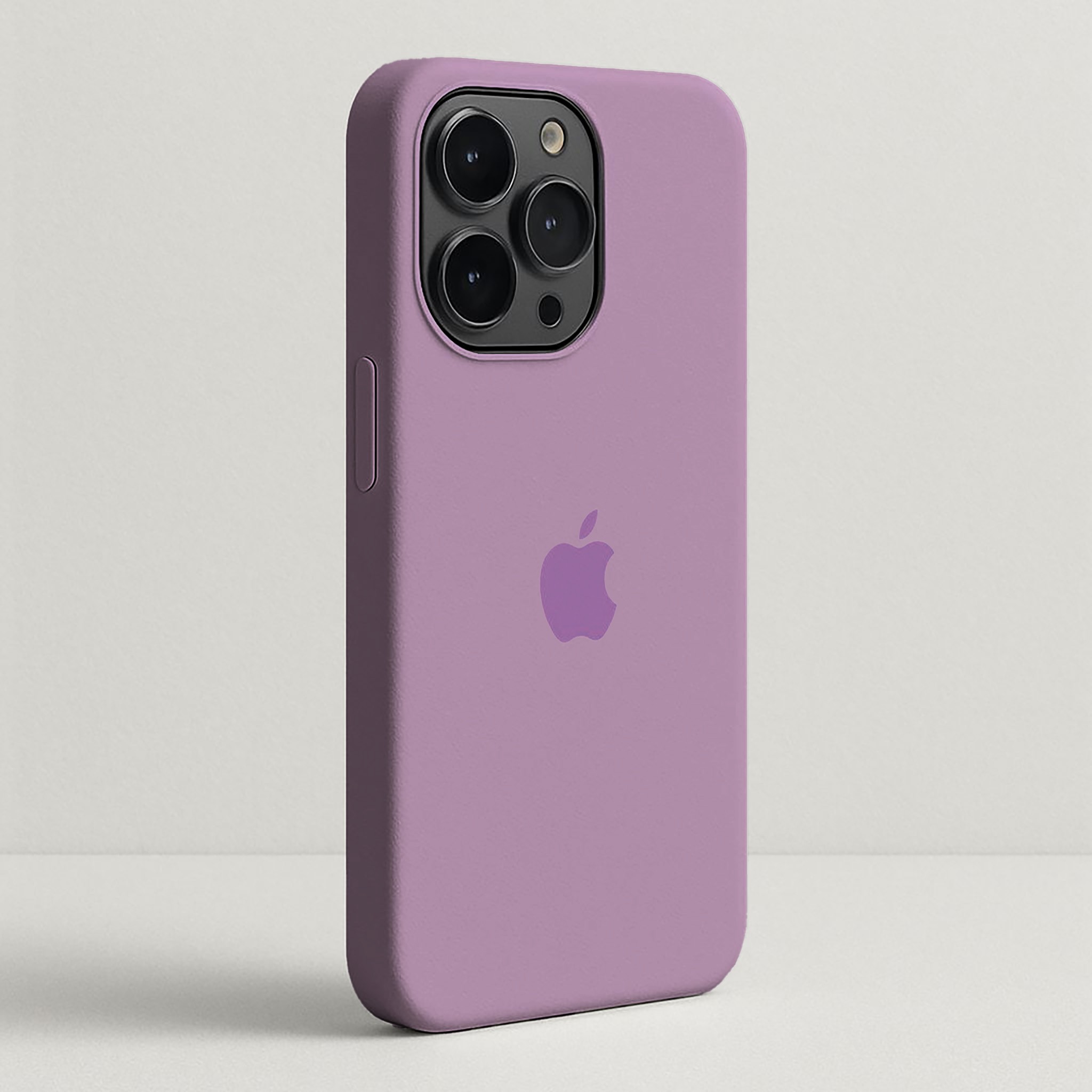 Lila Apple Logo Lansman Silikon