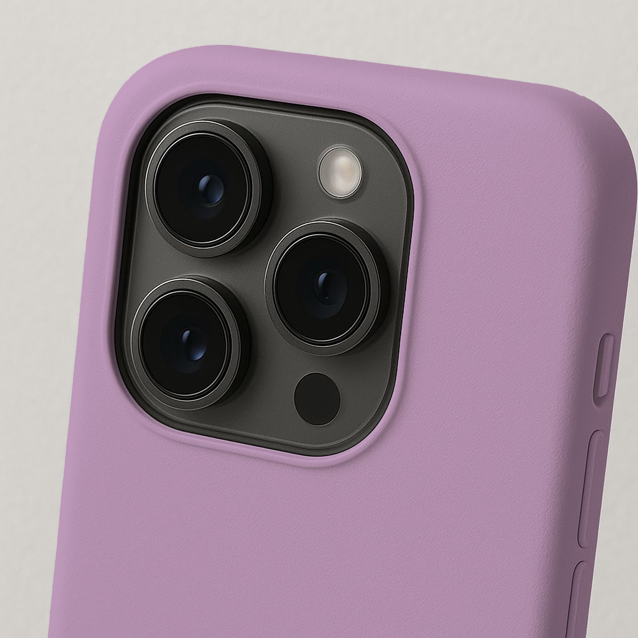 Lila Apple Logo Lansman Silikon