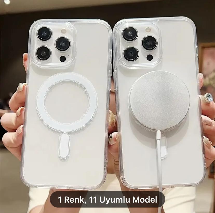iPhone Magsafe Şeffaf Kılıf