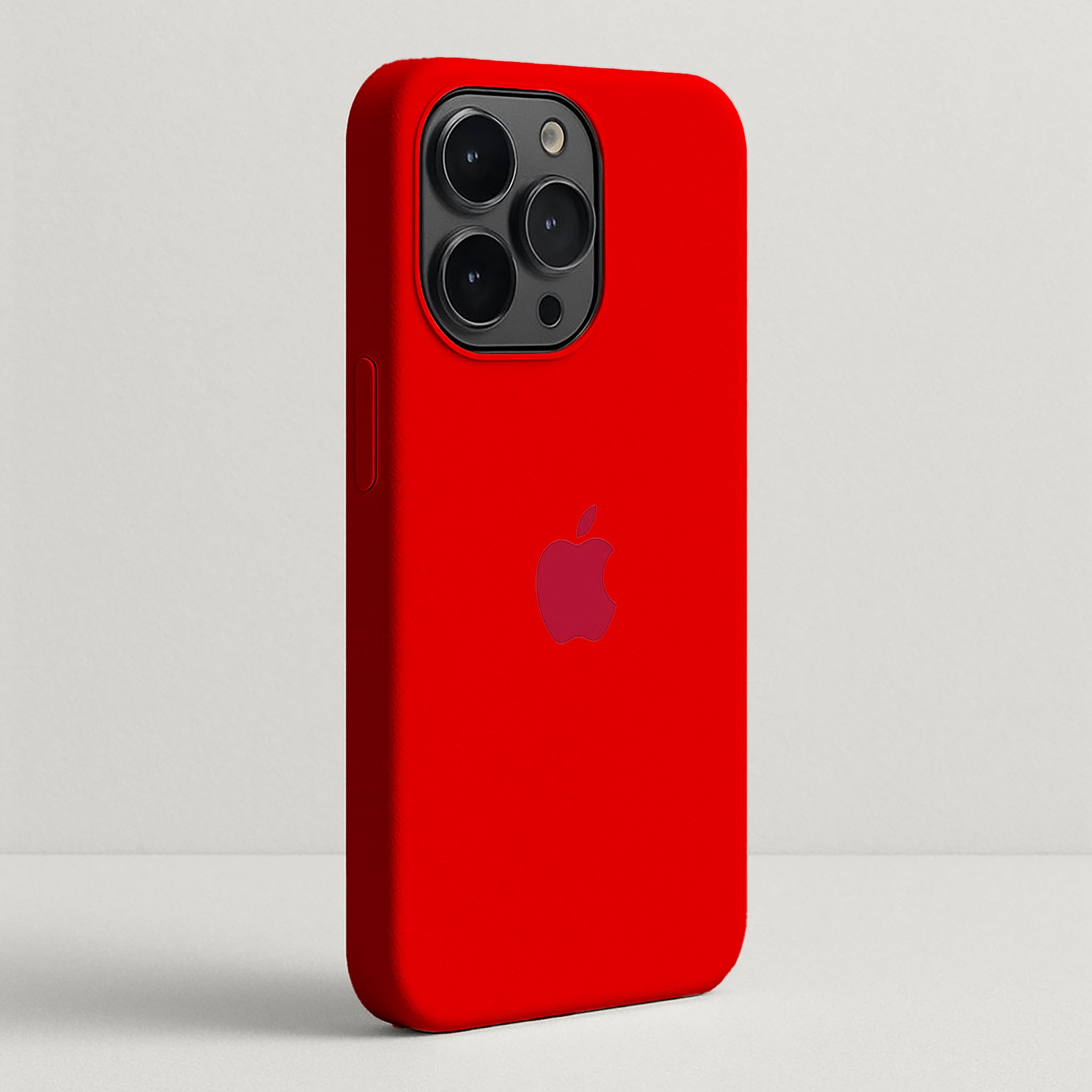 Kırmızı Apple Logo Lansman Silikon