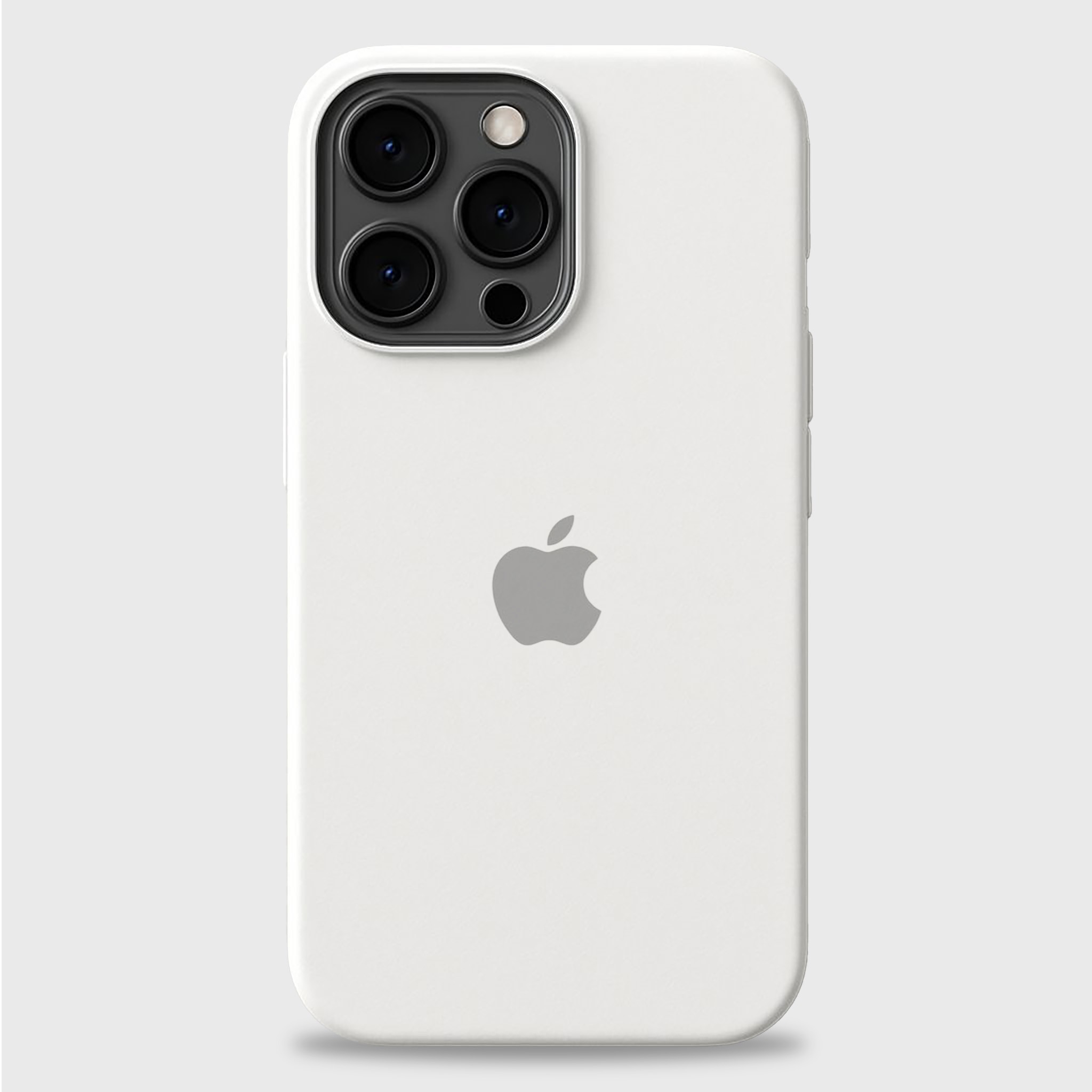 Beyaz Apple Logo Lansman Silikon 