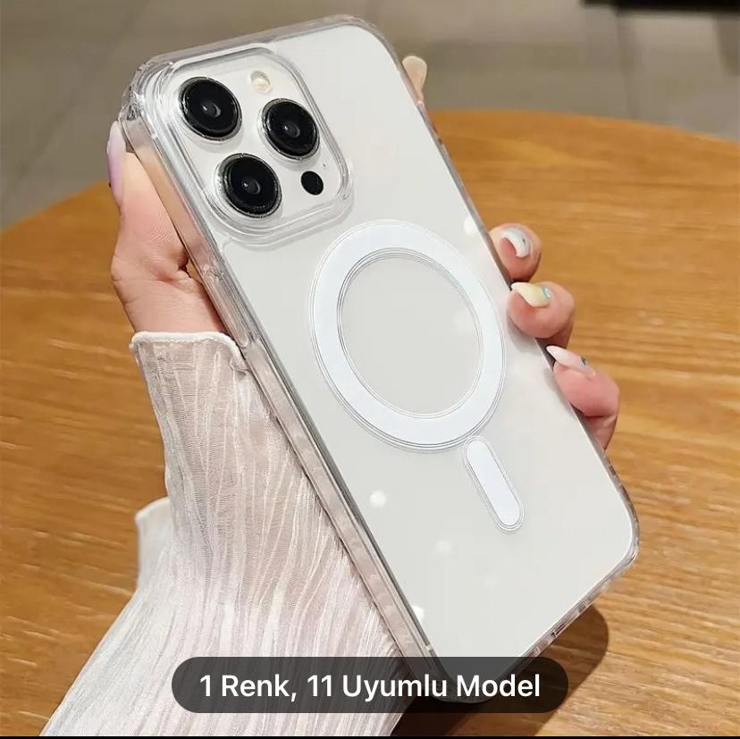 iPhone Magsafe Şeffaf Kılıf