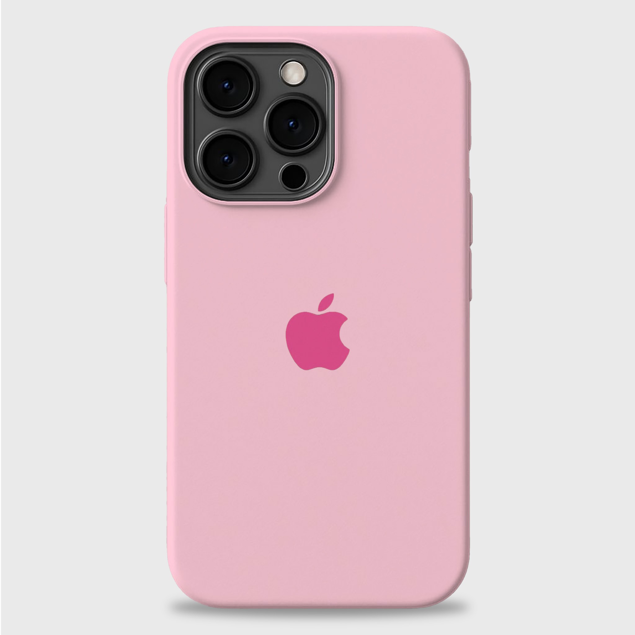 Pembe Apple Logo Lansman Silikon