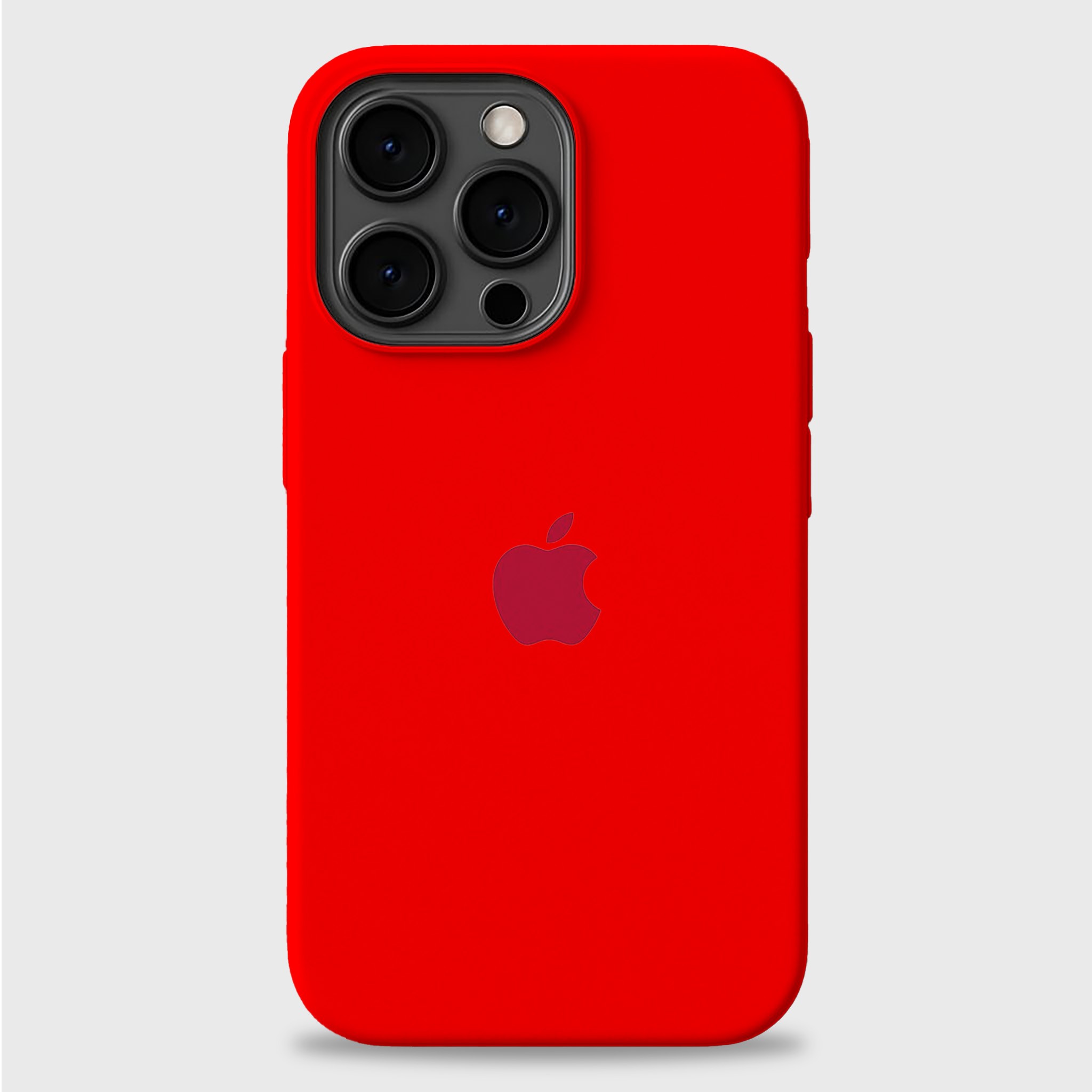 Kırmızı Apple Logo Lansman Silikon