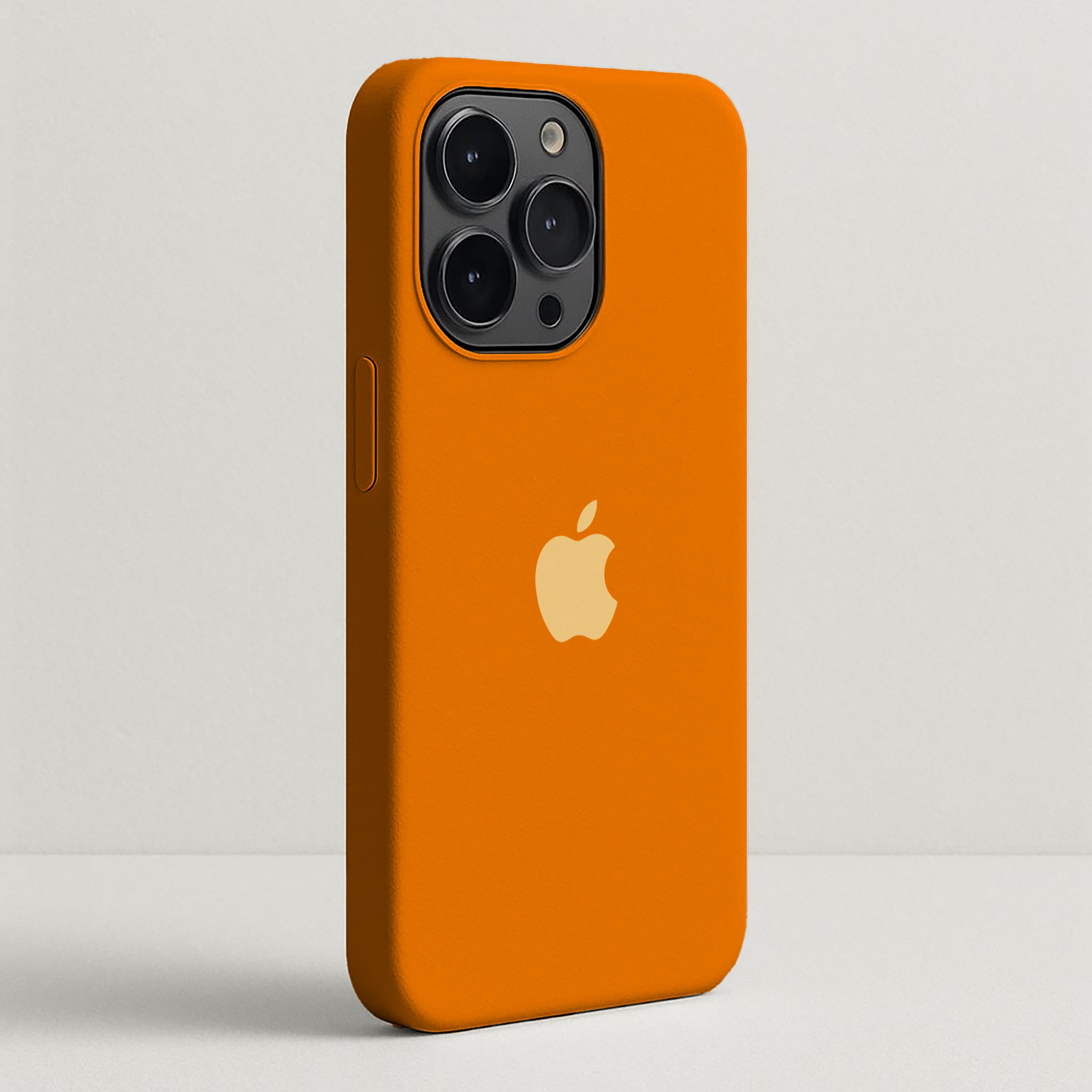 Turuncu Apple Logo Lansman Silikon