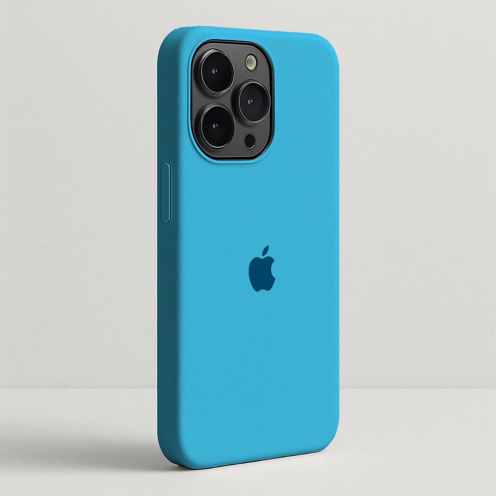 Mavi Apple Logo Lansman Silikon