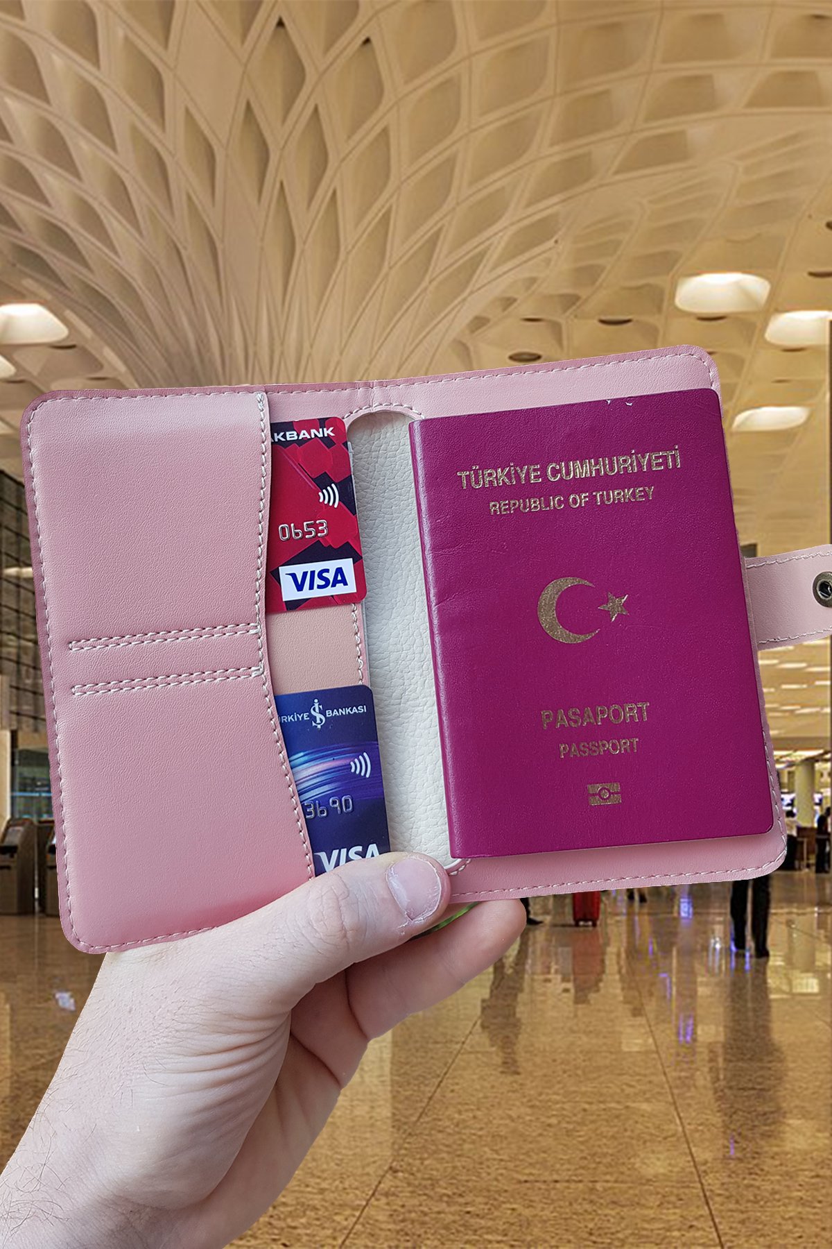 Esther Tasarım Kartvizitlikli Cüzdan & Pasaport Kılıfı Unisex