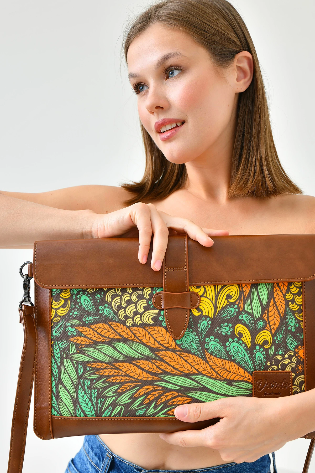 Helene Uzun Askılı '' Macbook Pro-Air Laptop Ve Evrak Çantası