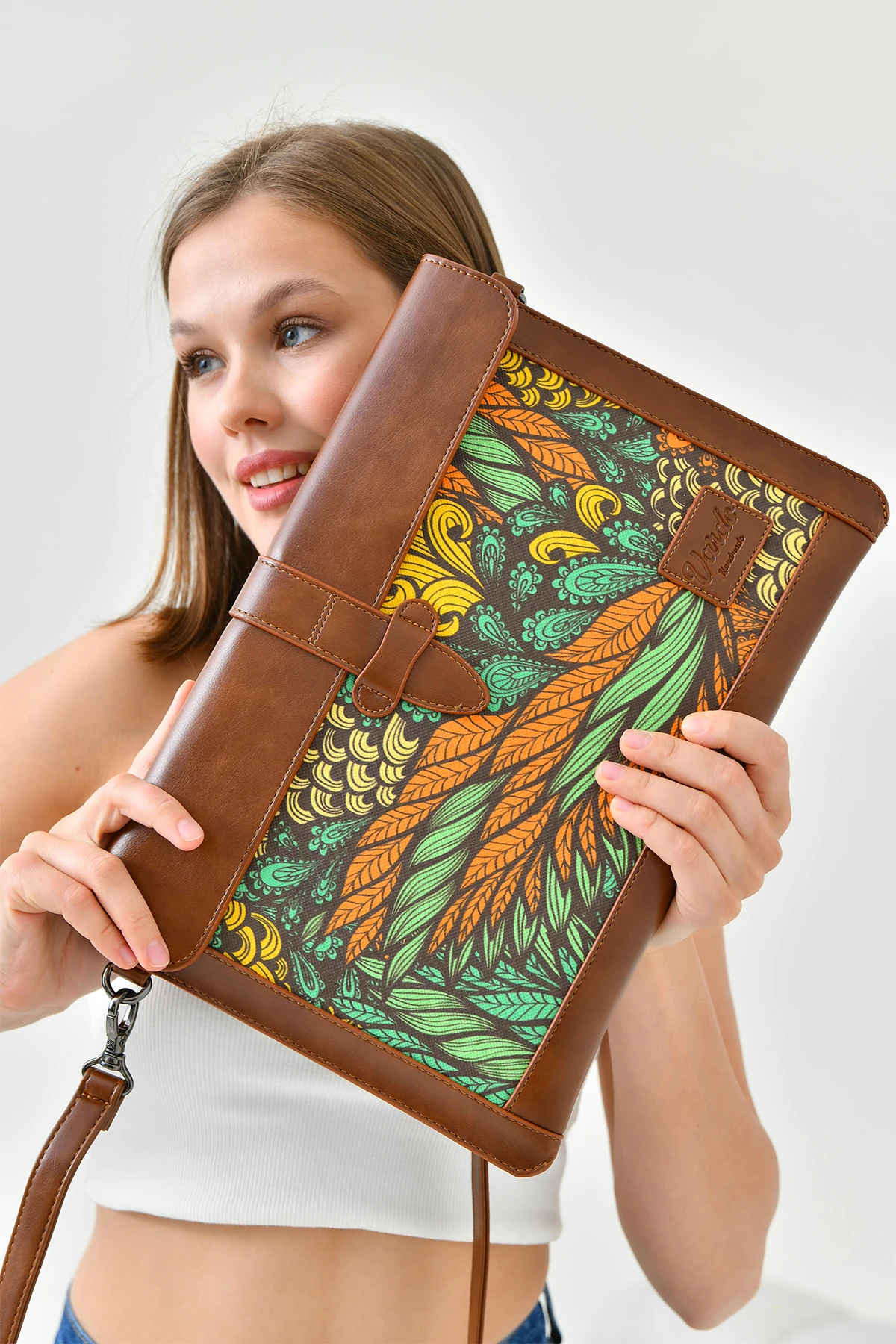 Helene Uzun Askılı '' Macbook Pro-Air Laptop Ve Evrak Çantası