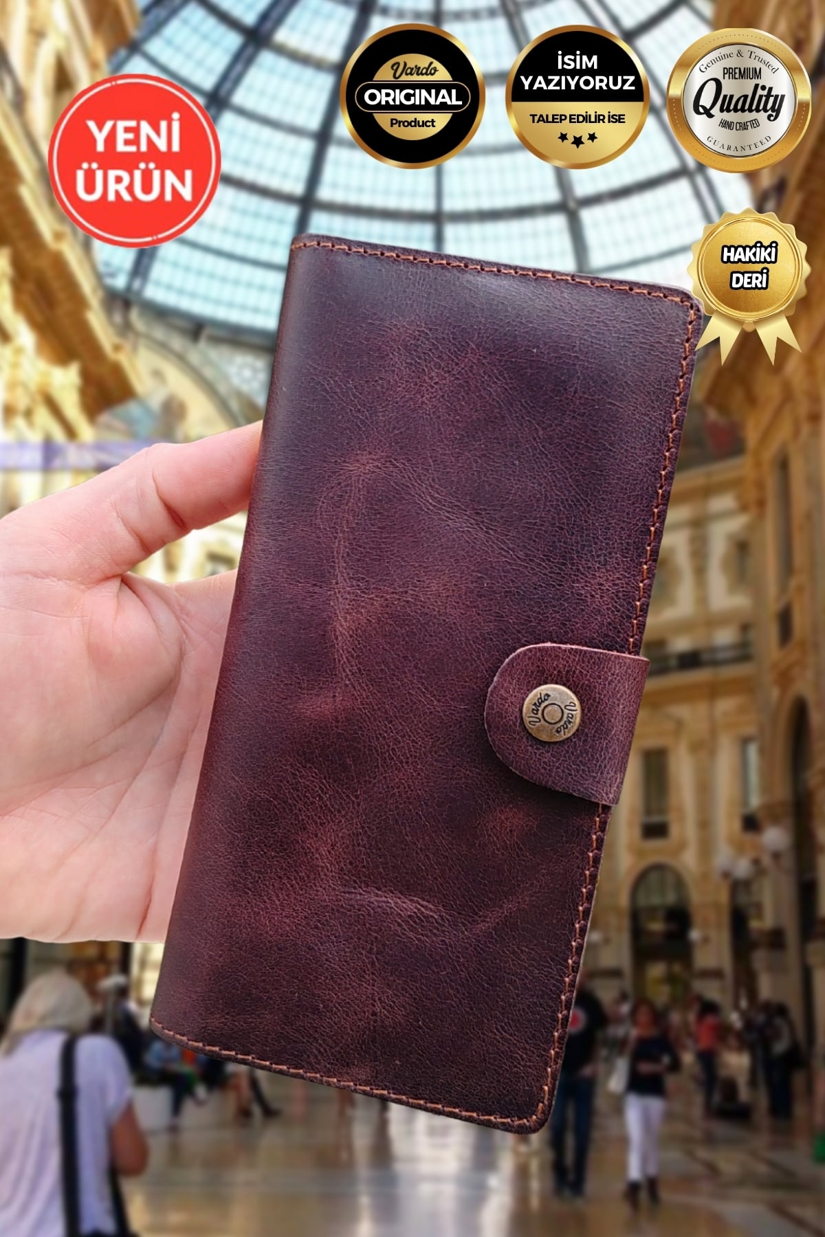 [ Isim Yazılabilir ] Astrid American Leather Telefon, Kağıt Ve Bozuk Para Bölmeli Kartlıklı Cüzdan