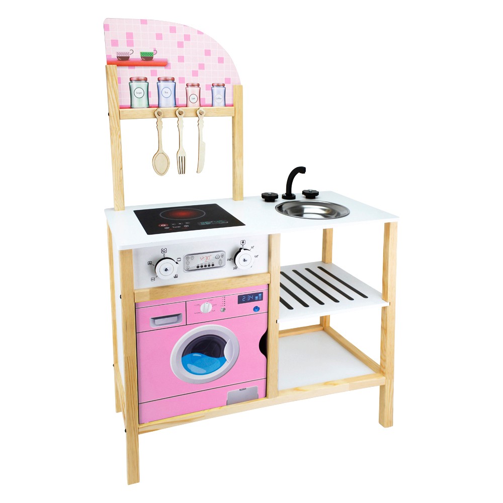 Ahşap Çocuk Mutfağı Pembe - T1019