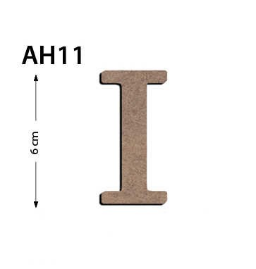 Ah11 Ahşap 6Cm I Harfi
