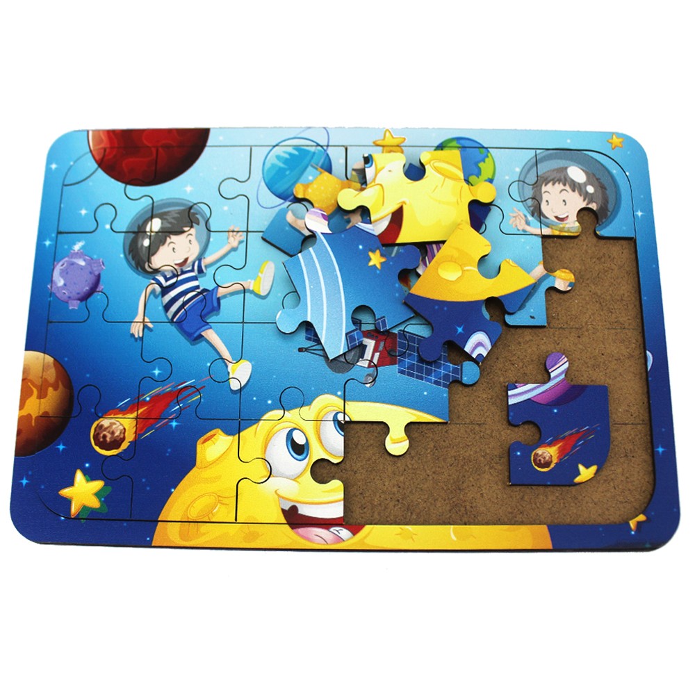 Toysilla Ahşap Puzzle Uzay Temalı 24 Parça - T5008