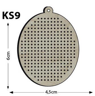 Ks9 - Oval Delikli Kasnak Kolye