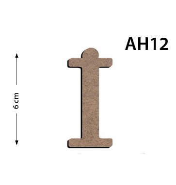 Ah12 Ahşap 6 Cm İ Harfi