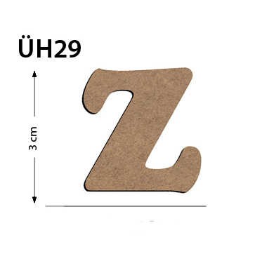 ÜH29 Ahşap 3Cm Z Harfi