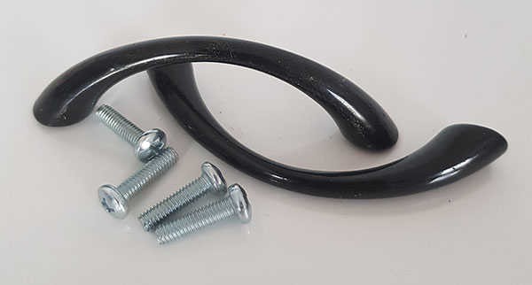 HRD5 Siyah Metal Kulp 2 Adet