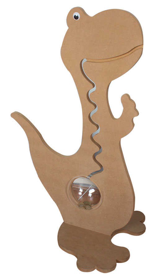 ÇG20 Ahşap Dinozor Kumbara 70 cm