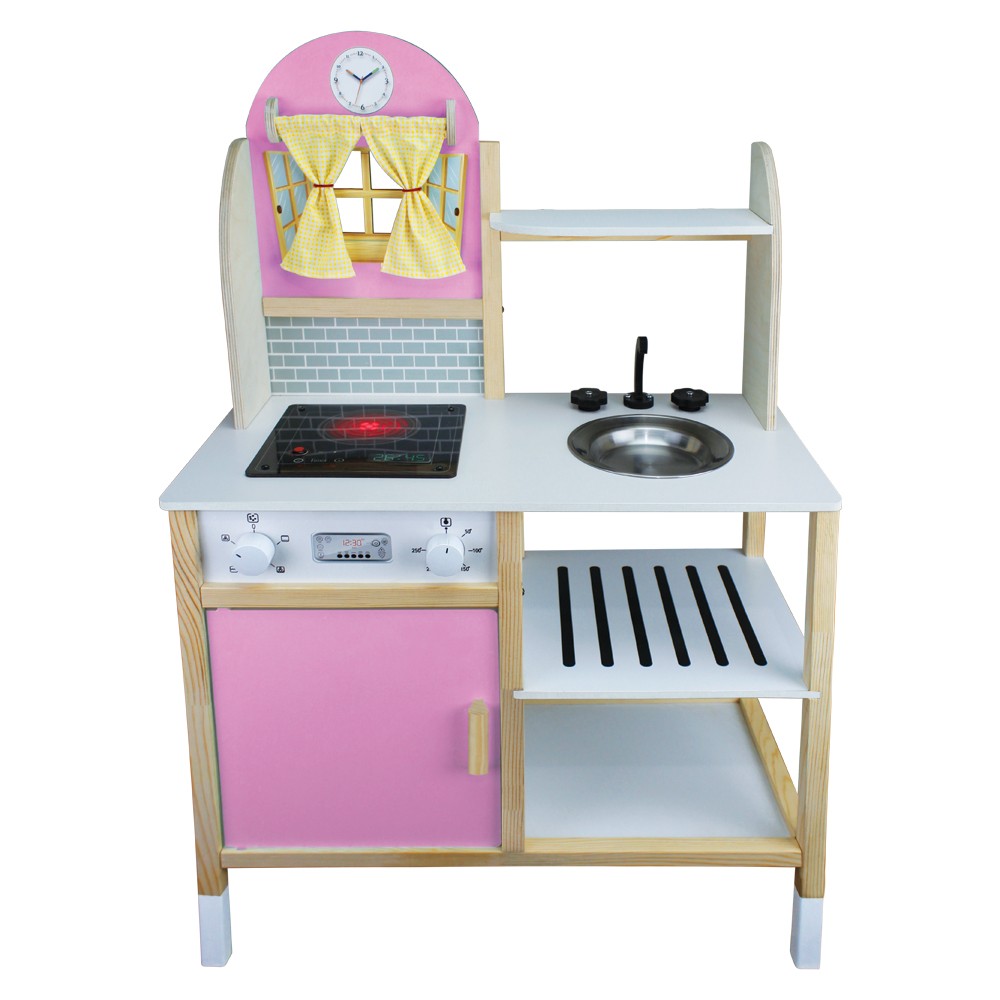 Toysilla Ahşap Ledli Çocuk Mutfağı Pembe - T1010