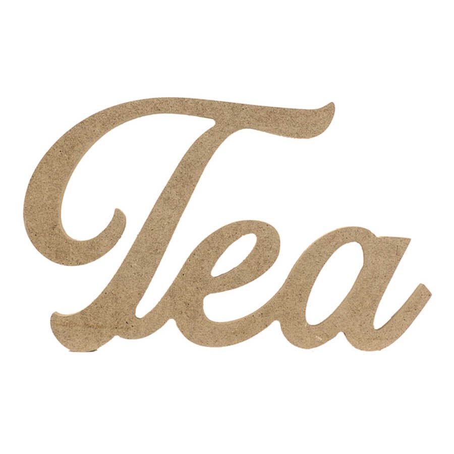 D63 Ahşap Tea Yazısı