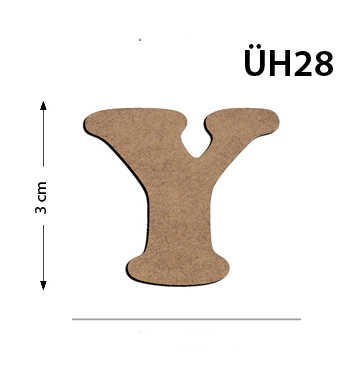 ÜH28 Ahşap 3Cm Y Harfi