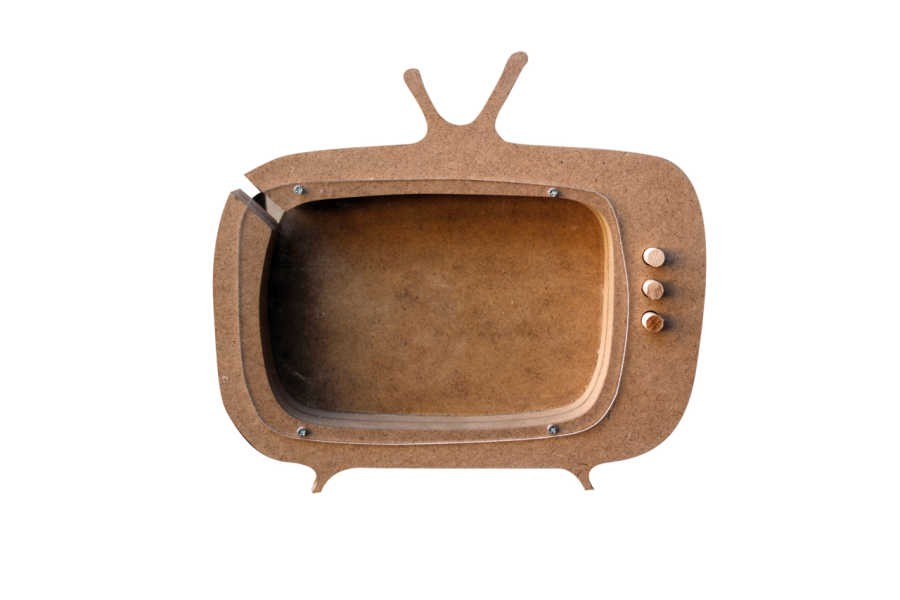 ÇG5 Tv Kumbara Ahşap Obje