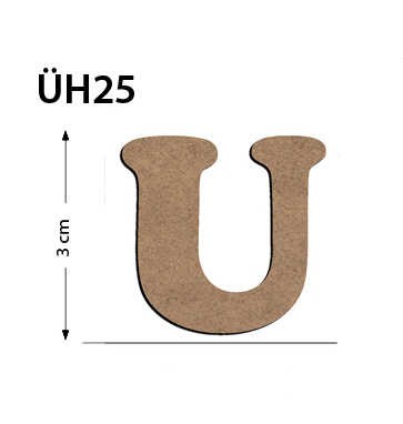 ÜH25 Ahşap 3Cm U Harfi