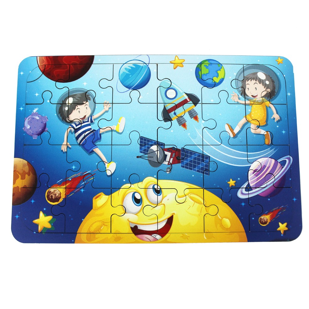 Toysilla Ahşap Puzzle Uzay Temalı 24 Parça - T5008