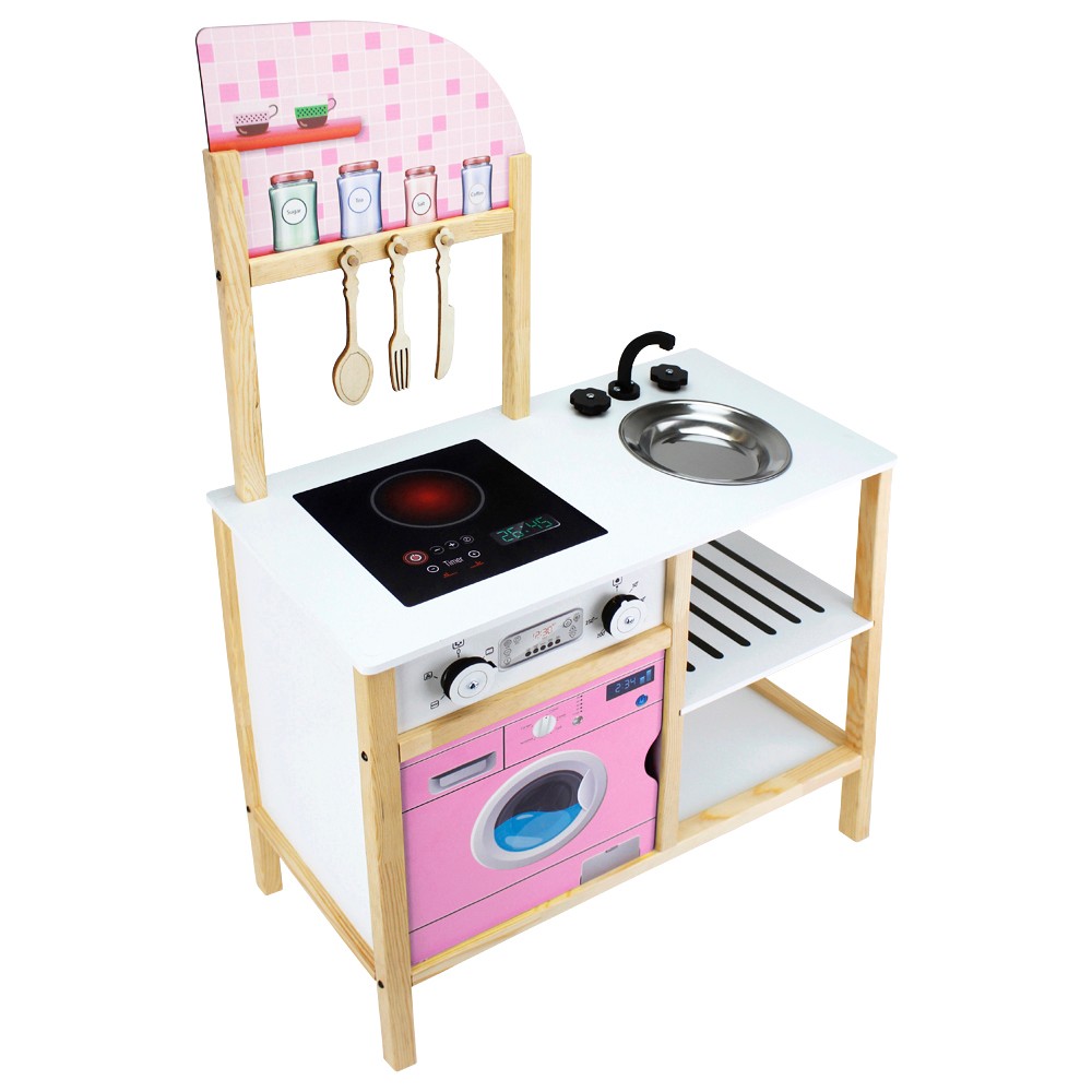 Ahşap Çocuk Mutfağı Pembe - T1019