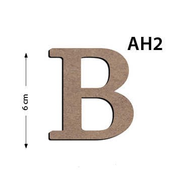 Ah2 Ahşap 6Cm B Harfi