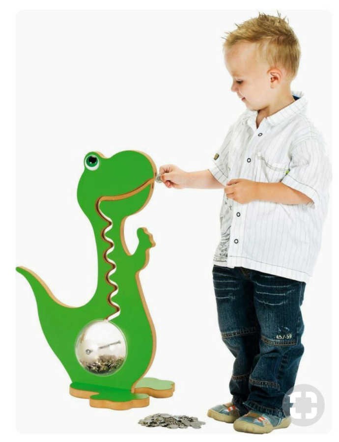 ÇG19 Ahşap Dinozor Kumbara 95 cm