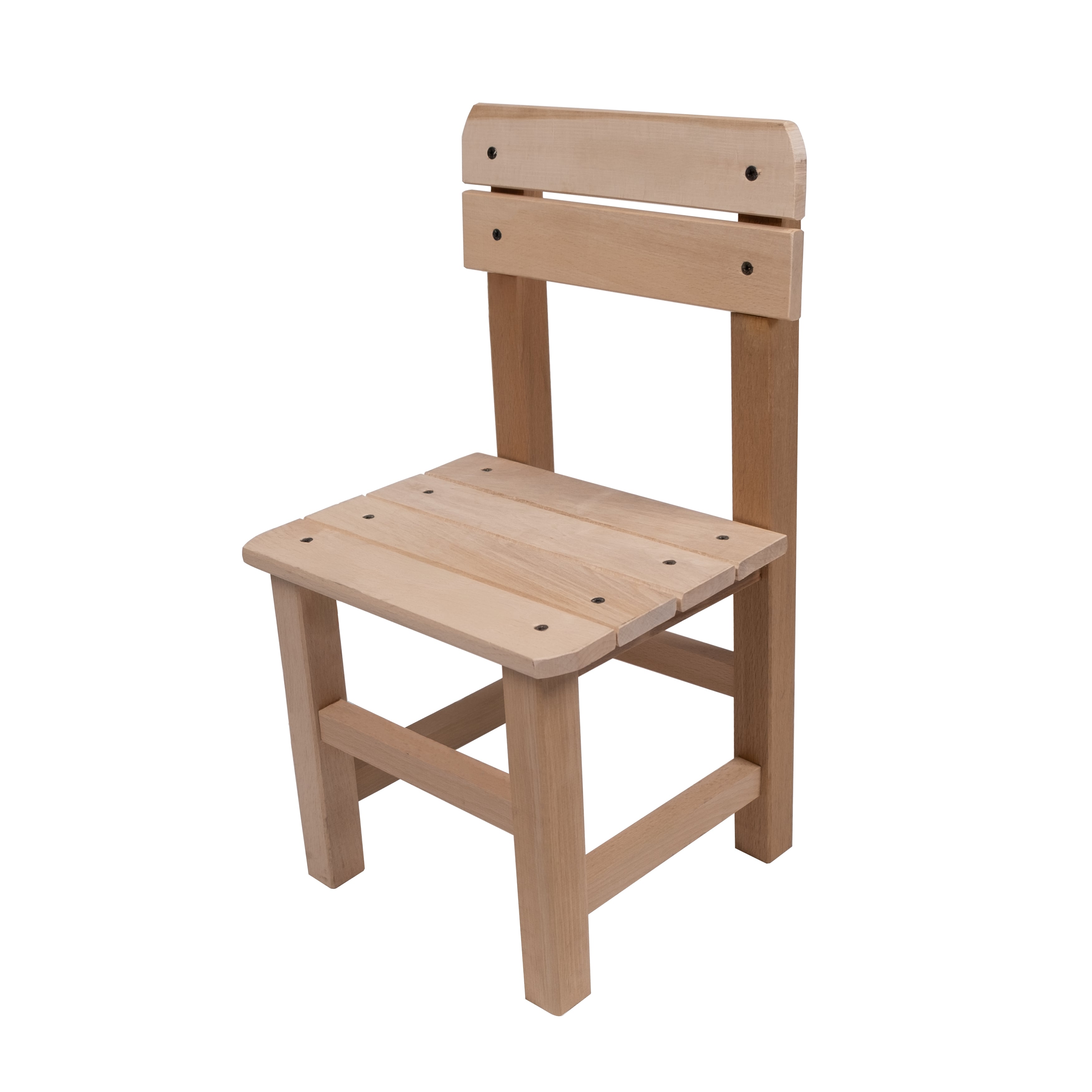 Ahşap Çocuk Sandalyesi – Dayanıklı, Doğal ve Ergonomik Oturma Koltuğu T6011
