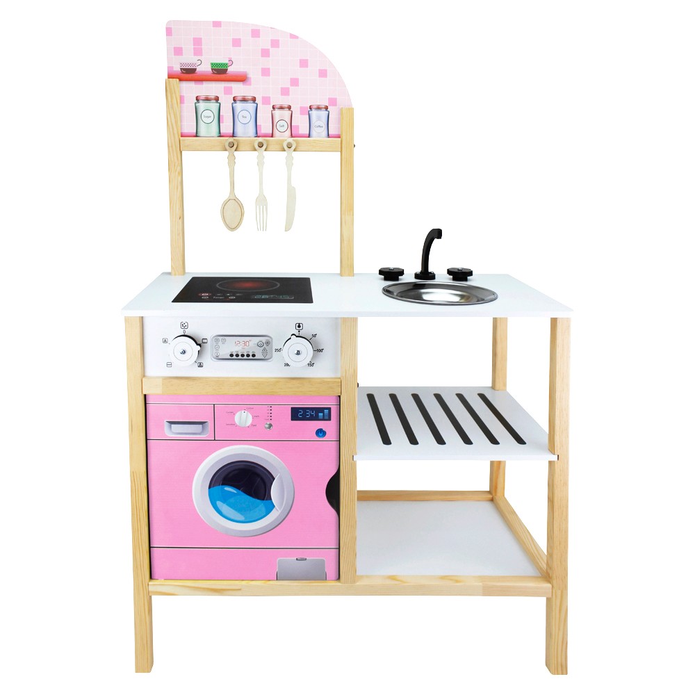 Ahşap Çocuk Mutfağı Pembe - T1019