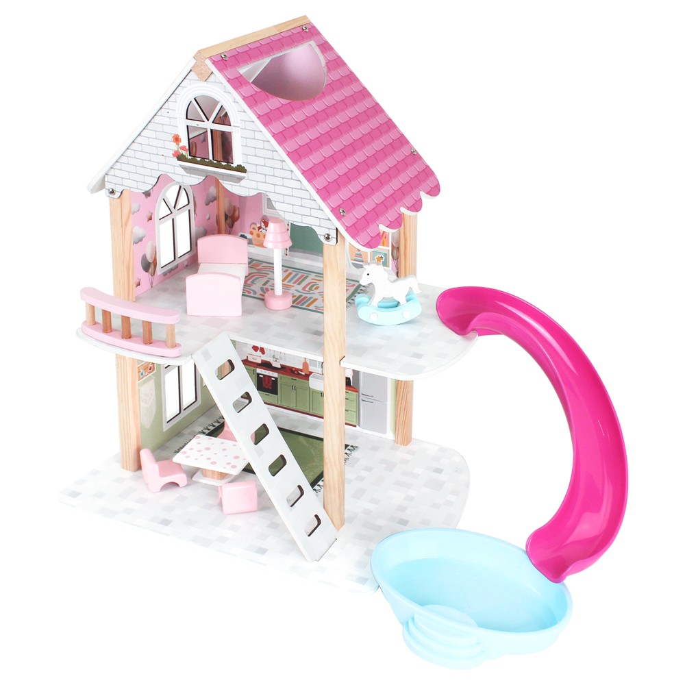 Toysilla Ahşap Kaydıraklı Oyun Evi - T2013