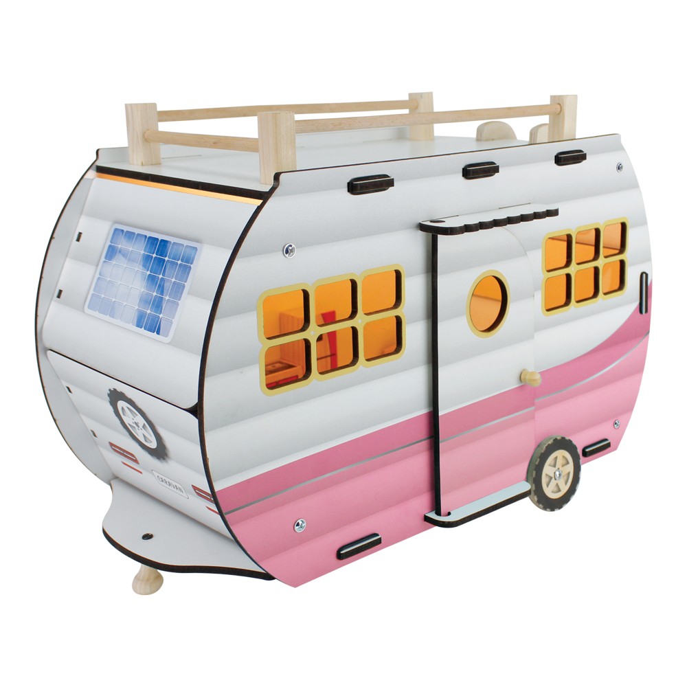 Toysilla Ahşap Oyuncak Karavan Pembe - T3104