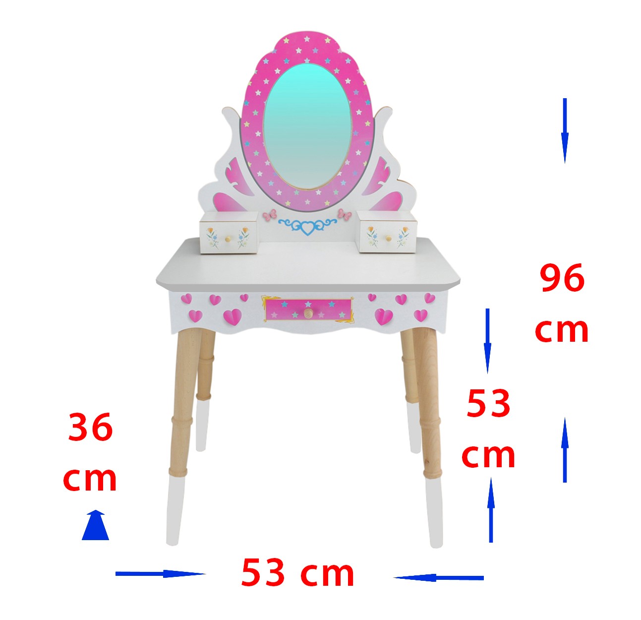 Toysilla Ahşap Çocuk Makyaj Masası - T3005