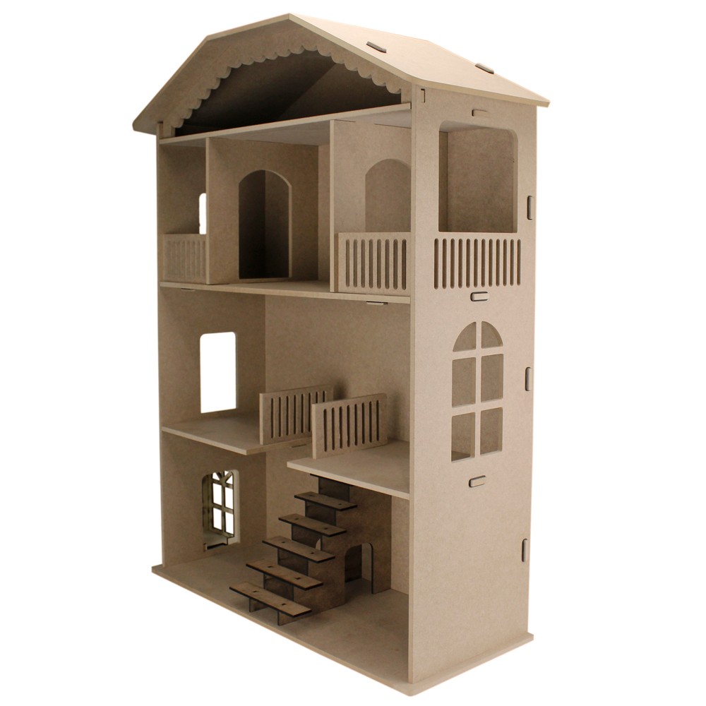 EV16 Ahşap Asansörlü Ev 90 cm Demonte