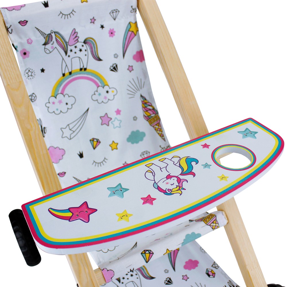 Toysilla Ahşap Oyuncak Bebek Arabası - T3102