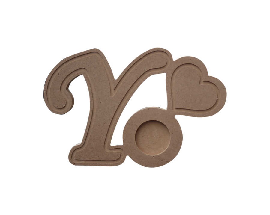 HM28 "Y" AHŞAP MUMLUK HARF