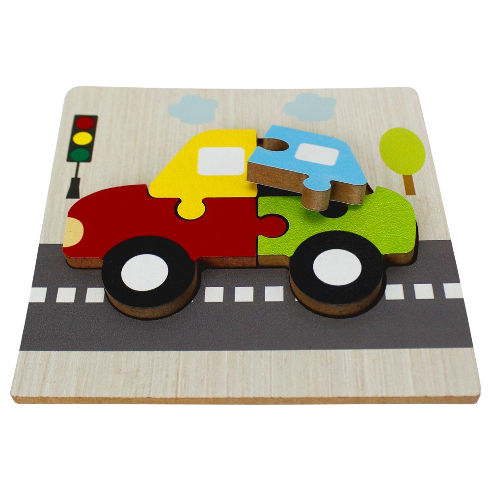 Toysilla Ahşap Puzzle Araba Temalı - T5002