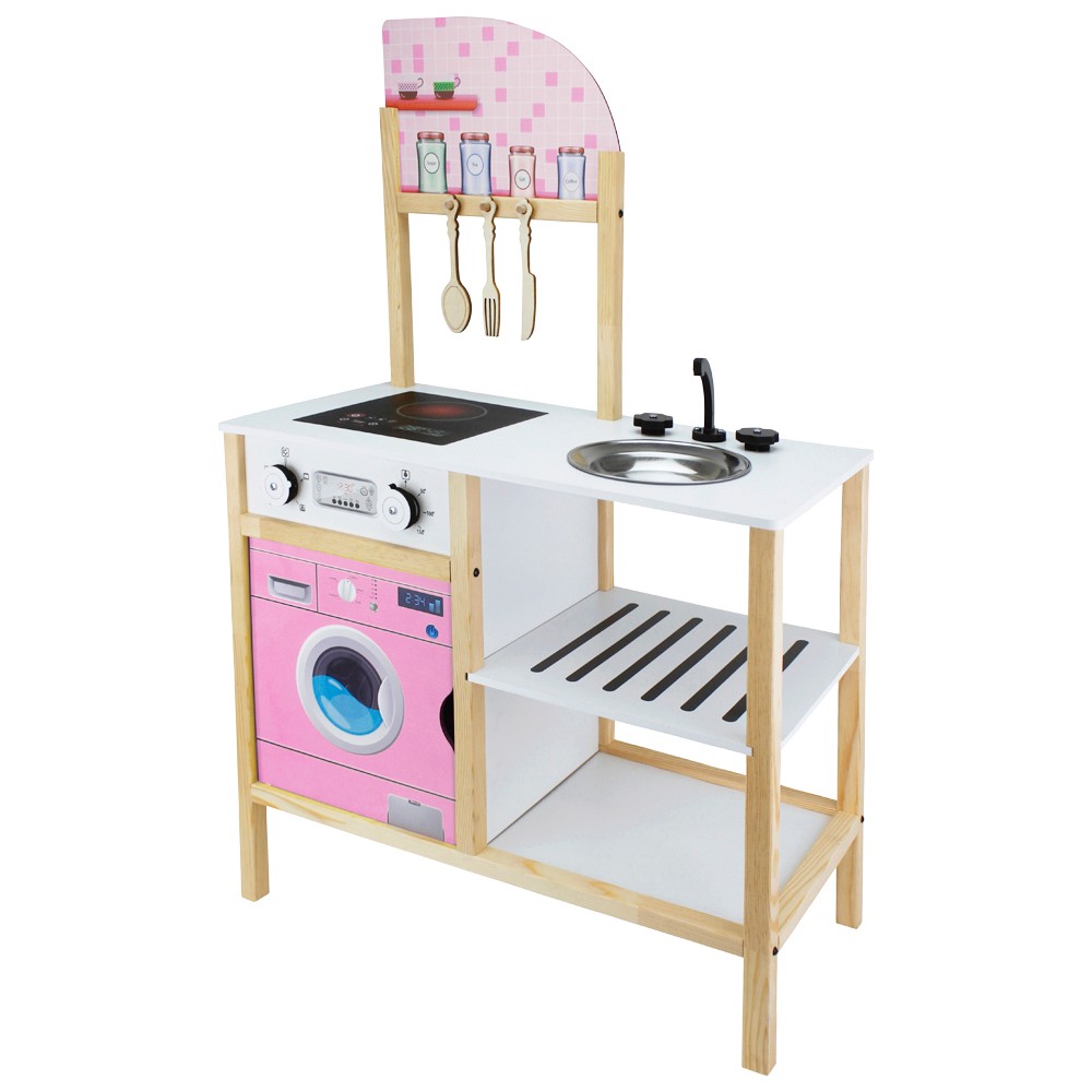 Ahşap Çocuk Mutfağı Pembe - T1019