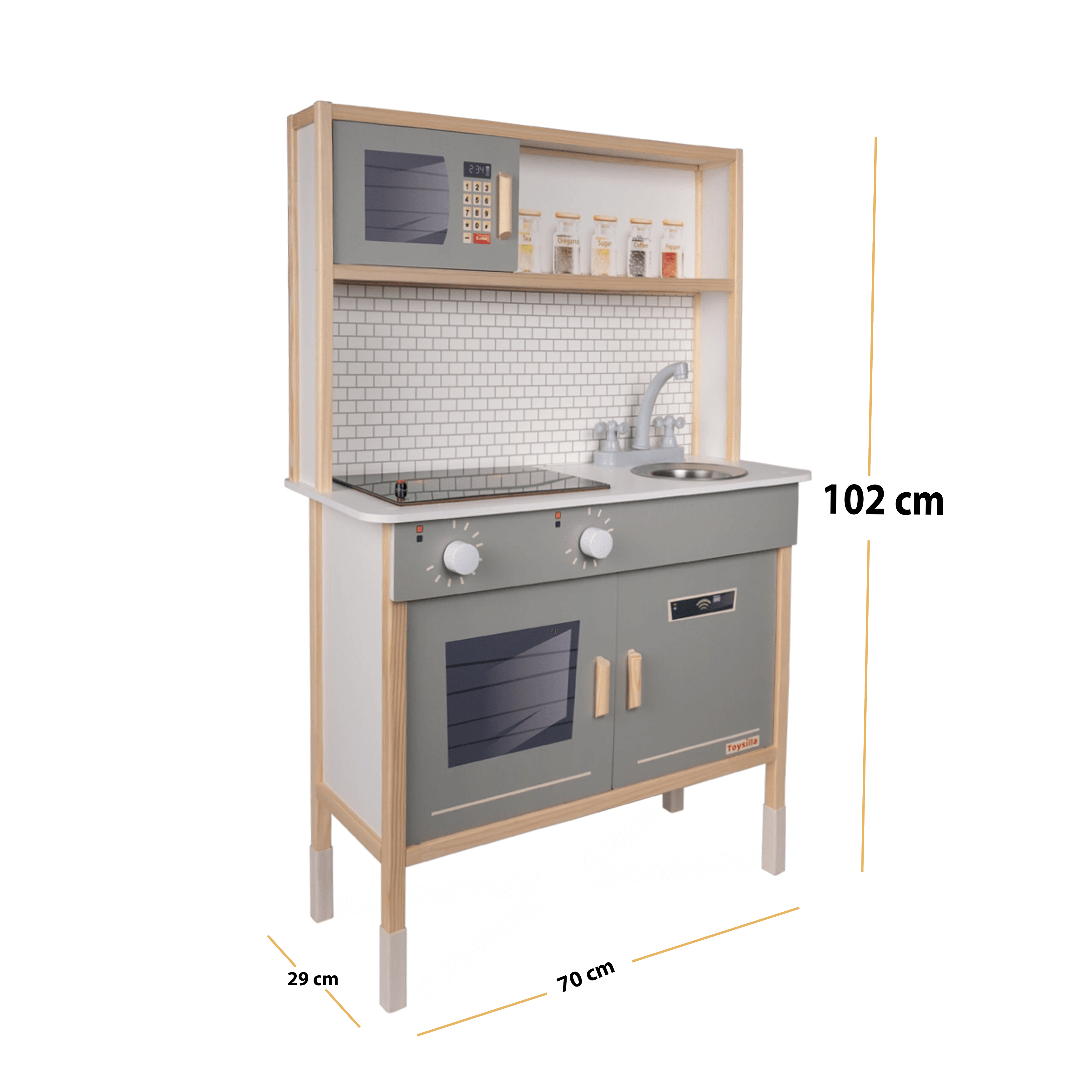 Toysilla Ahşap Çocuk Oyun Mutfağı Yeşil T1028