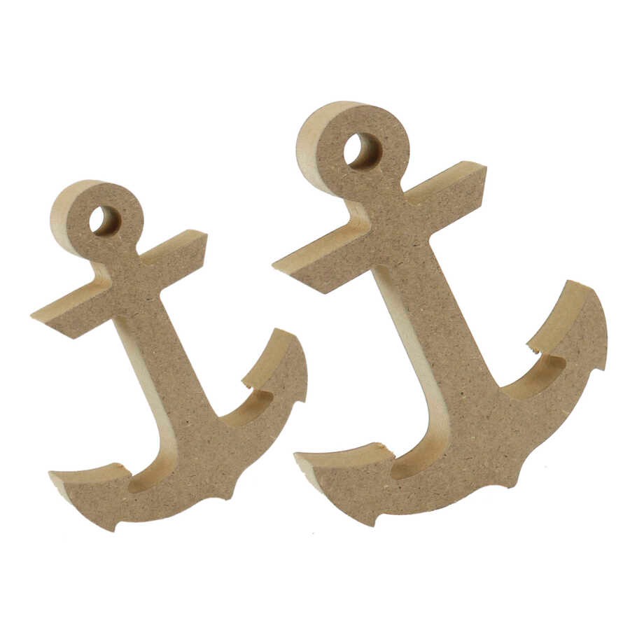 F4 İkili Çapa Set Figürü Biblo Ahşap Obje