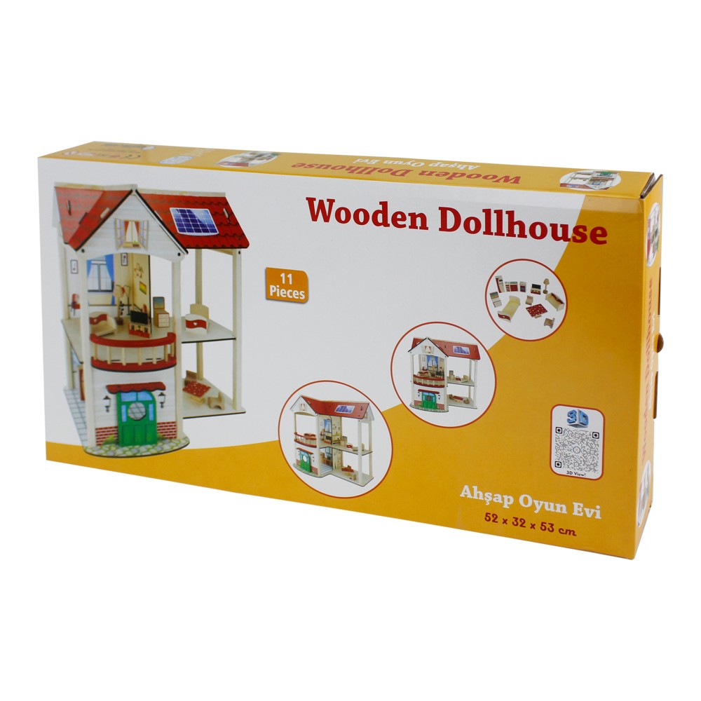 Toysilla Doğal Ağaç Çocuk Oyun Evi - T2007